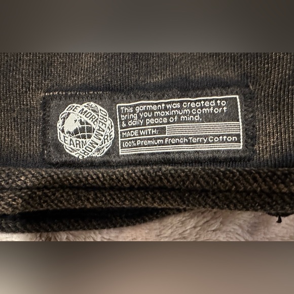 Alphalete Women's Terry Oversized Crop Top Long Sleeve Pullover Acid Wash Small - Picture 9 of 13